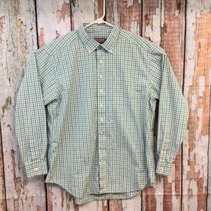Vineyard Vines Green Checkered Button Down